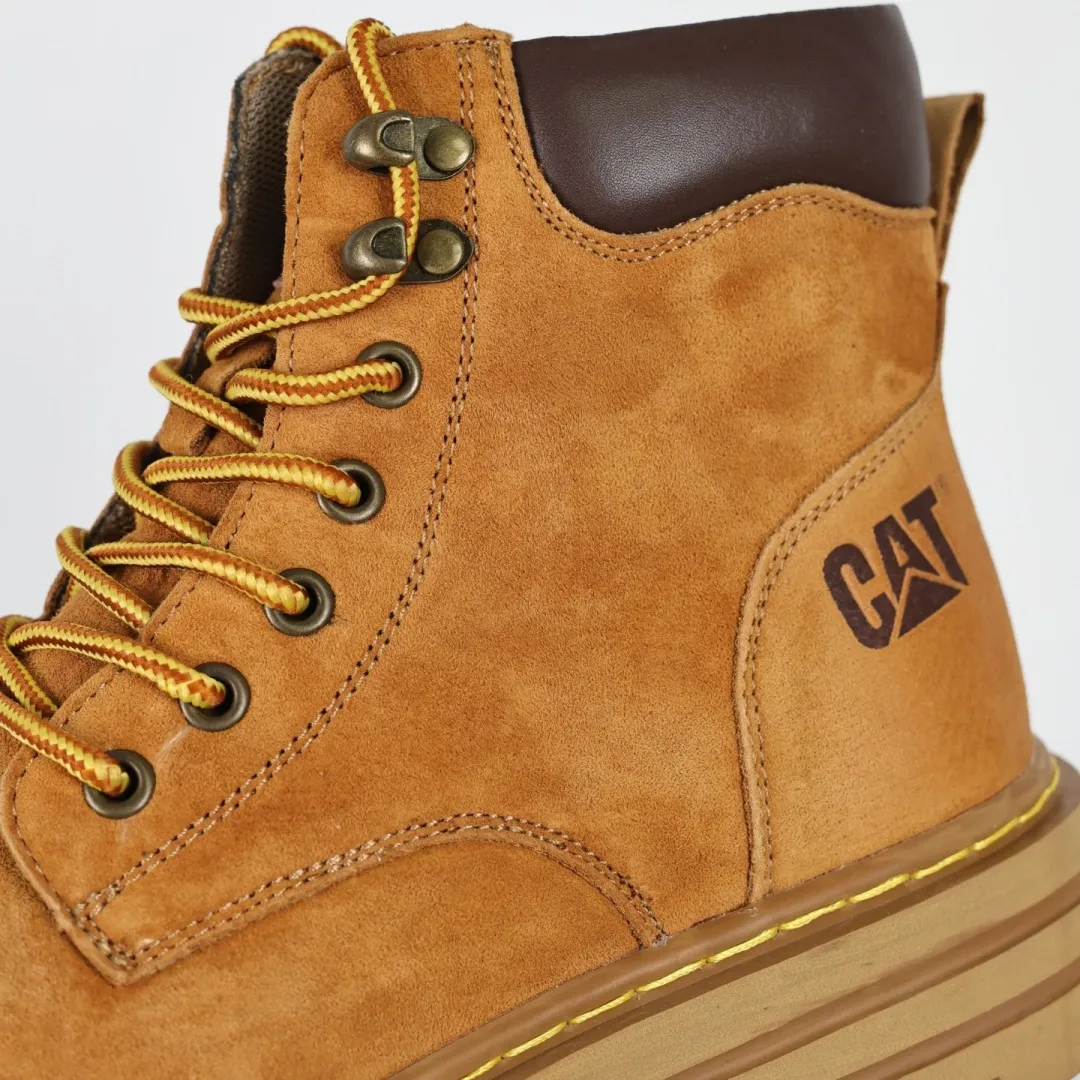 Copywriting price 💰620 Core recommendation Good price CAT Carter tough guy bulldozer brand classic versatile outdoor casual rhubarb boots series Guangdong factory quality 25ss autumn and winter new style Perennial fashion trend matching The fabric is imported from Italy frosted cowhide All shoes are made of genuine cowhide materials from outsole to hardware are made from OEM raw materials Good products do not kill pigs First order quality is strictly controlled Full set of official website unified packaging Special for cold protection and outdoor use this winter Daily casual matching, a must-have for stylish men. Size: 38 39 40 41 42 43 44 (one size larger)